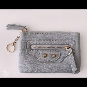 Ins style Small card holder purse with key chain